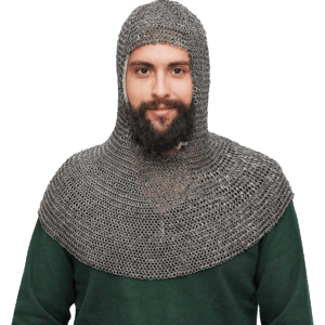 Coif, 8mm Flat Ring, Round Riveted, Alt