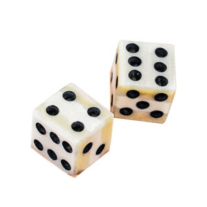 Medieval Bone Dice, Set of 2