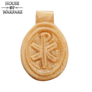 Chi-Ro Pendant, Small, Bone