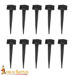 Hand Forged Iron Nails, 3”, Set of 10
