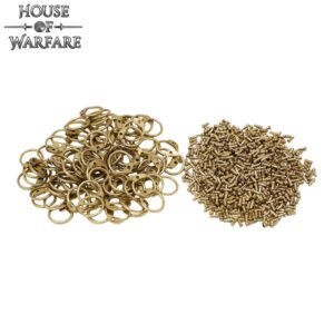 Loose 8mm Brass Round Ring, Round Riveted, 100 Rings