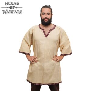 Natural Tunic with Decorative Trim