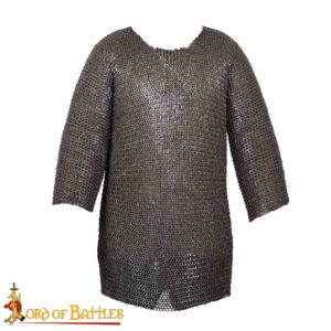 9mm 17g Flat-Ring Wedge-Riveted Alternate Solid Rings Haubergeon