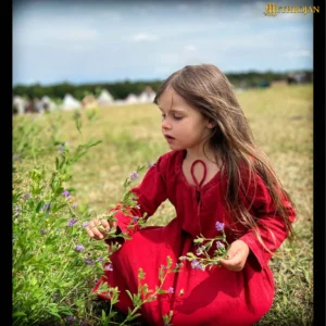 Child's Red Medieval Dress